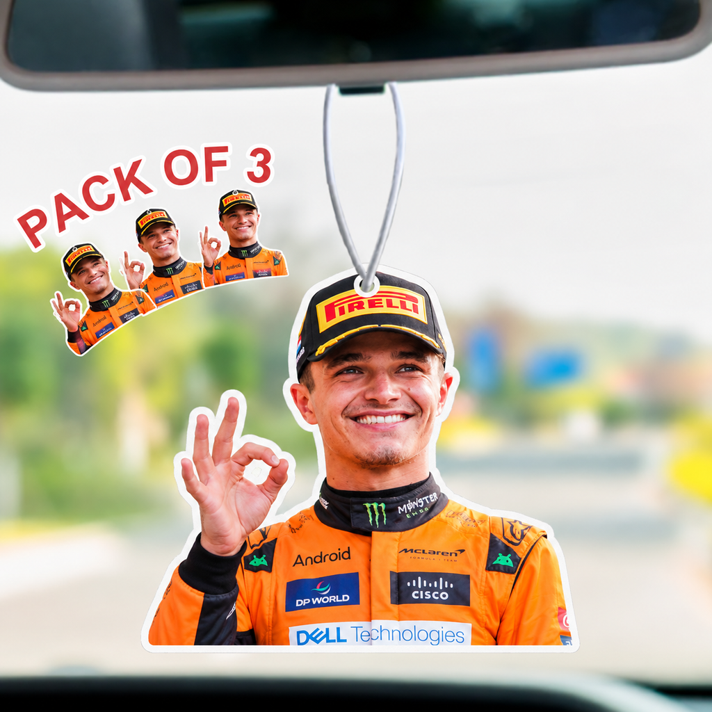 Personalised F1 Car Air Freshener - Custom Formula 1 Car Accessory