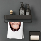 Personalised F1 Towel With Driver-Style Face Print - Funny Formula 1 Gift