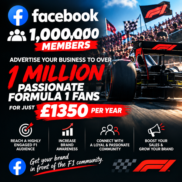 Formula 1 Facebook Advertising – Annual