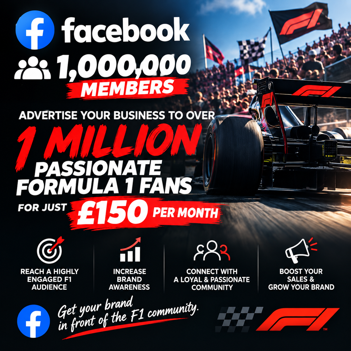 Formula 1 Facebook Advertising – Monthly